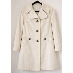 Vintage Hecoma “Young Lady” Beige Trench Coat Women’s Classic Tailored EU Style